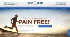 Desktop Screenshot of huntspine.com