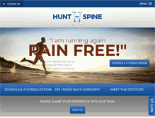 Tablet Screenshot of huntspine.com